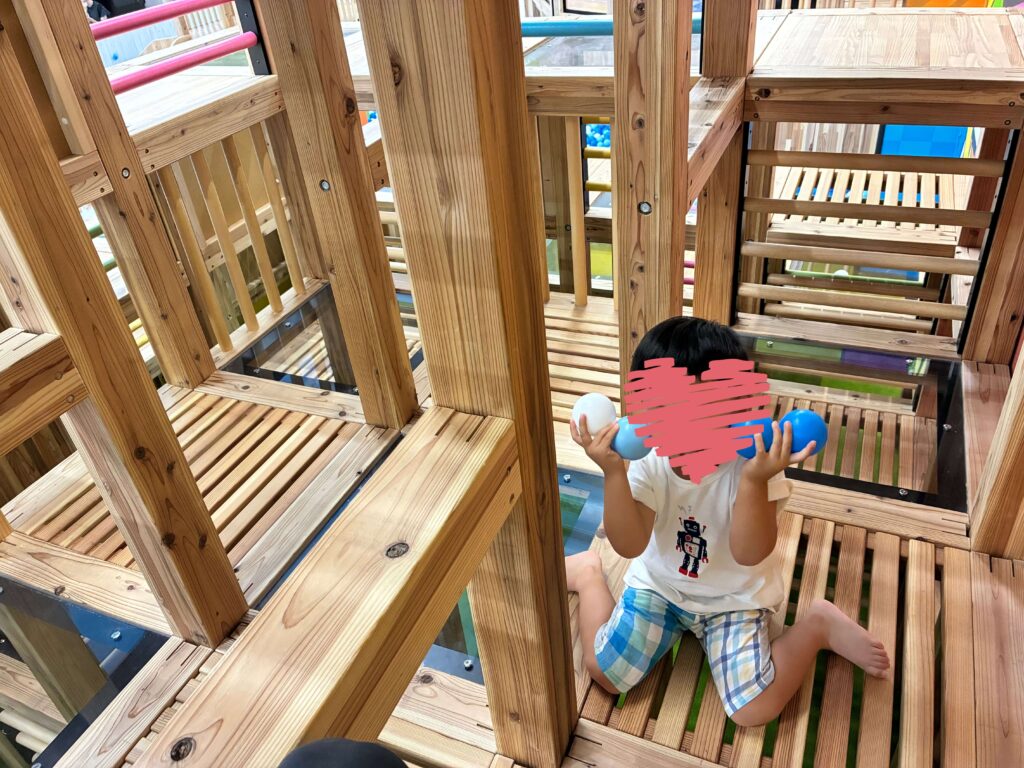 アスレチック内