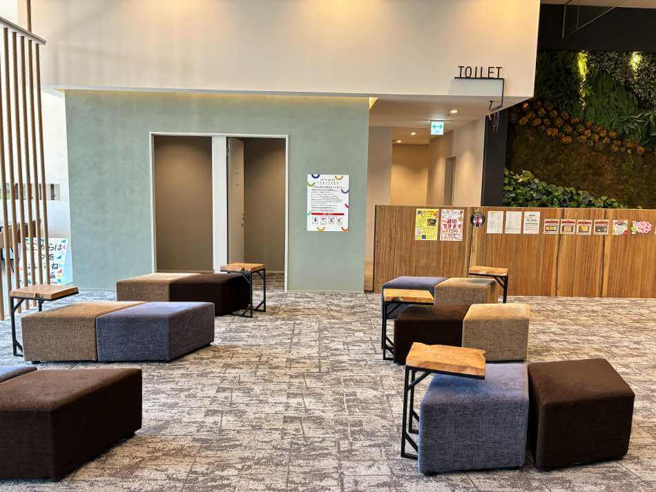 TOBUPARA 東浦の着替ルームと休憩室