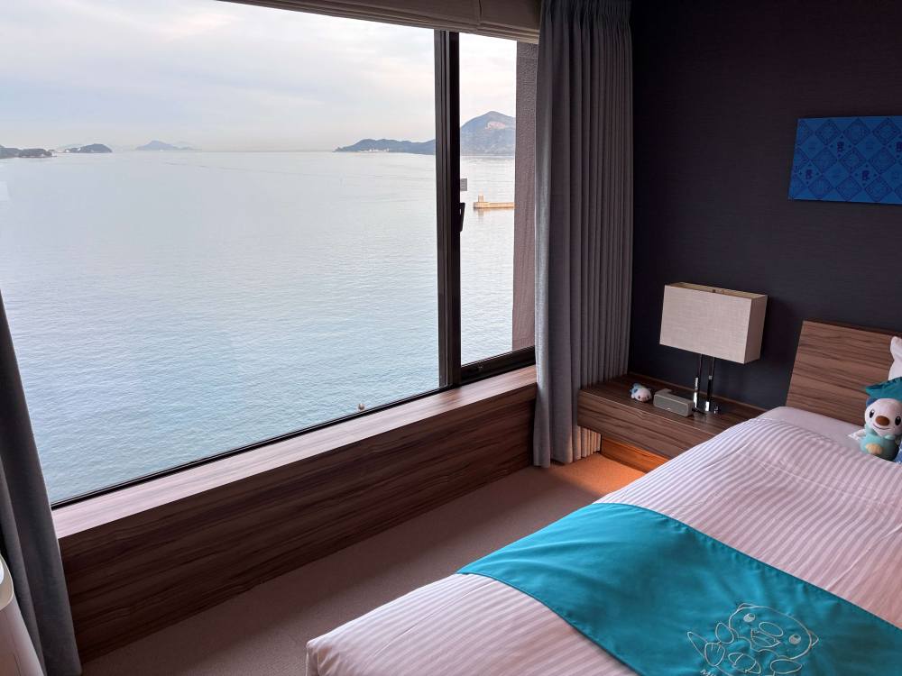 鳥羽国際ホテルのミジュマルルームから見える外の景色