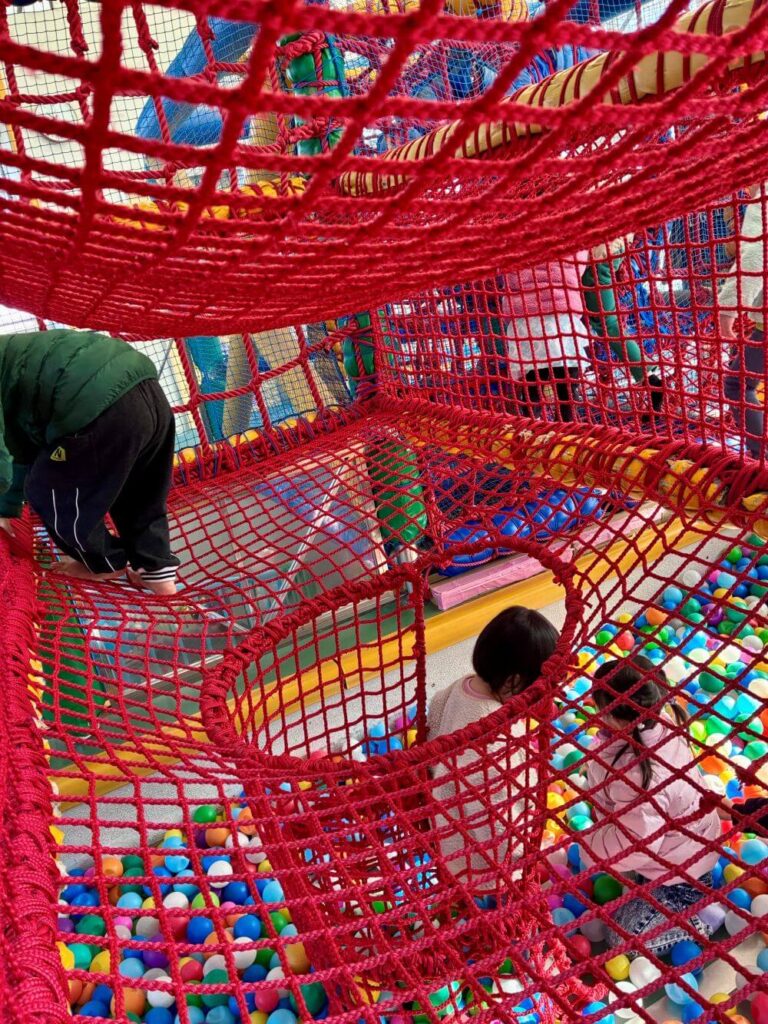 とだがわこどもランドのネット遊具