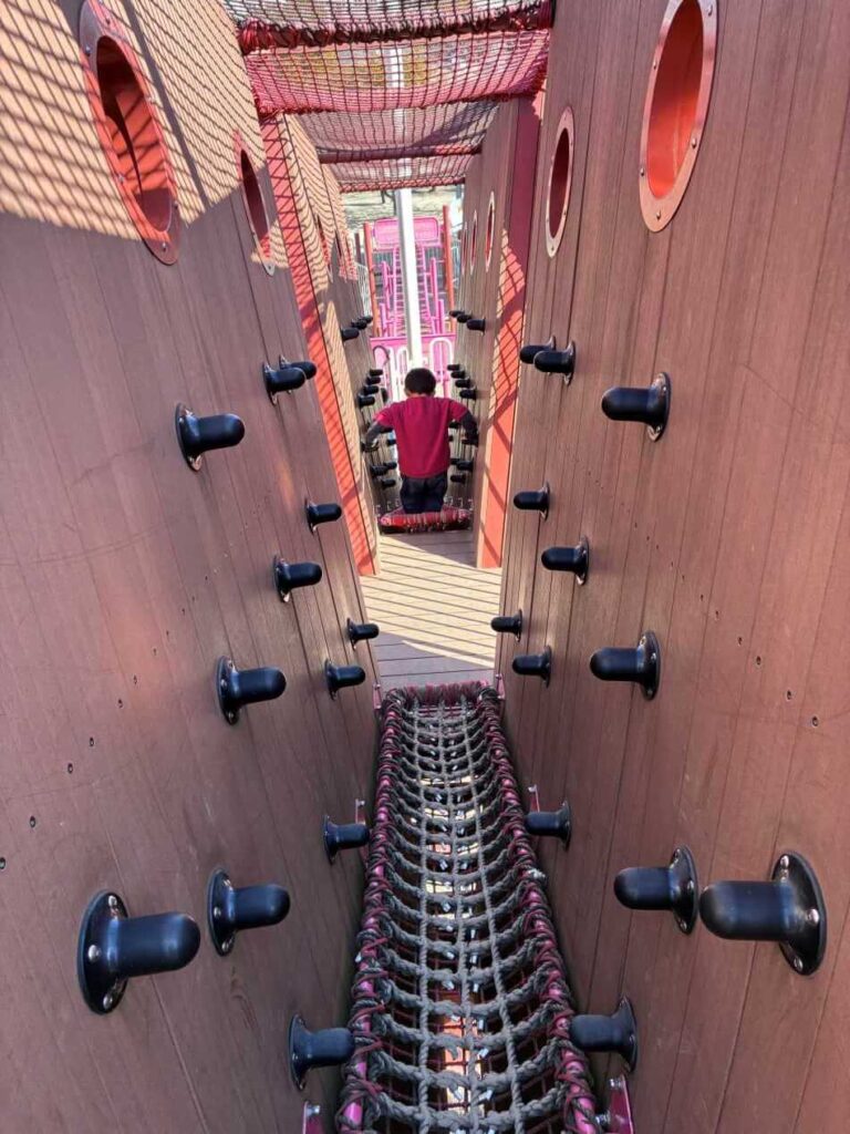 豊田市中央公園のアスレチック遊具