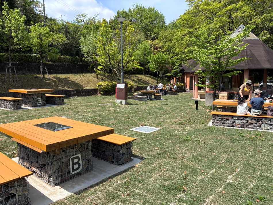 於大公園のバーベキュー広場